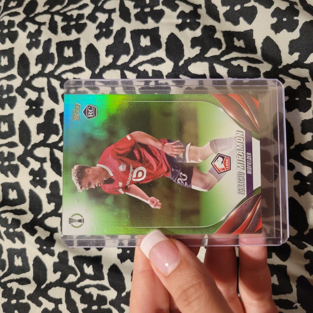 2023-2024 Topps UEFA Club Competitions rookie card of Ignacio Miramón, a midfiel